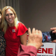 Marjorie Taylor Greene, right, seen here taking a photo with a supporter on Aug. 11, 2020.